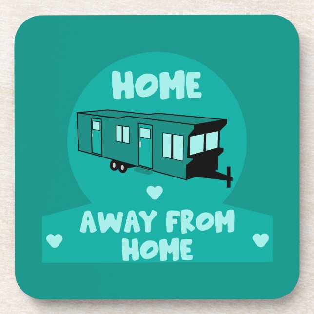 Static Caravan Home Gift Coaster (Front)
