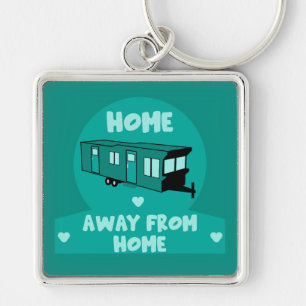 Static Caravan Home Gift Key Ring
