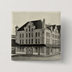 Station, Concord & Montreal Railroad, Concord 15 Cm Square Badge