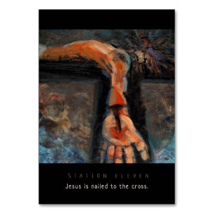 Station Eleven, Jesus is nailed, Prayer Card
