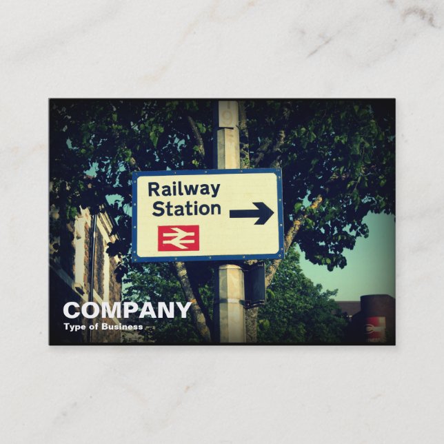 Station Sign Business Card (Front)