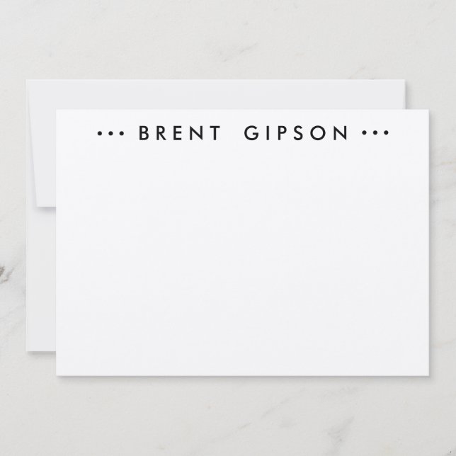 STATIONARY NOTECARD (Front)