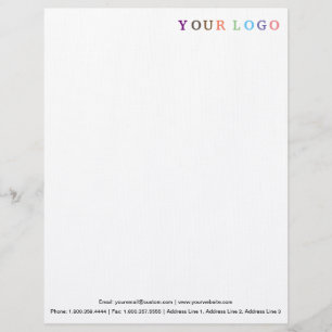 Stationary with Logo Custom Business Letterhead