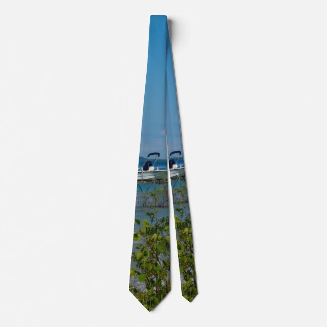 Stationed At Mackinac Neck Tie (Front)