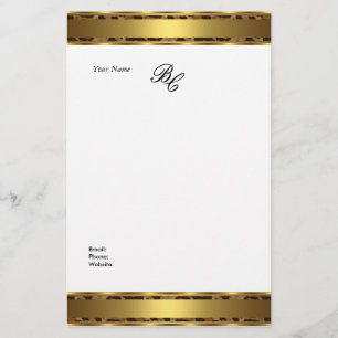 Stationery Elegant Animal Gold White Elite