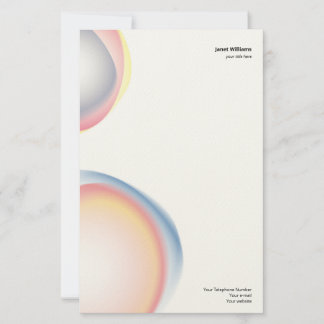 Stationery inorganic shape color