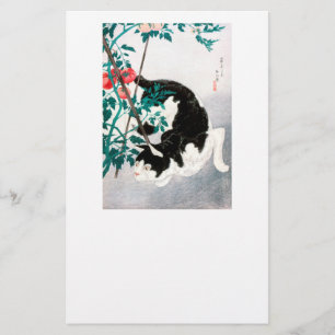 STATIONERY : JAPANESE WOODBLOCK : Cat with Tomato