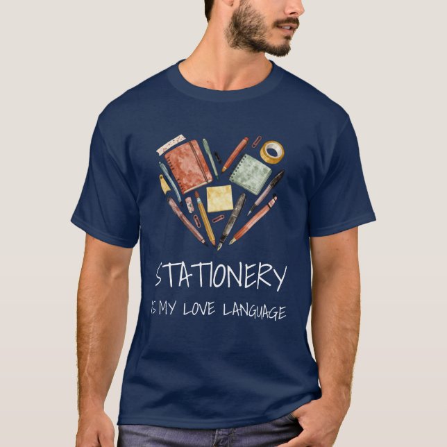 Stationery Love Language T-Shirt (Front)