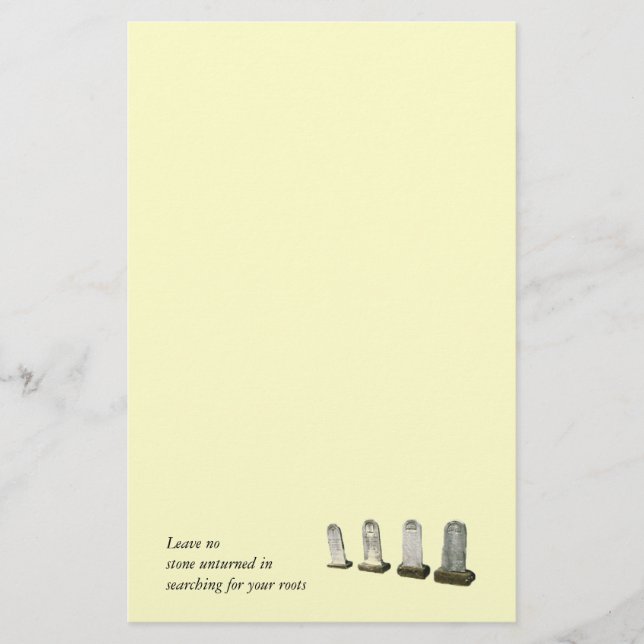 Stationery - No Stone Unturned (Front)