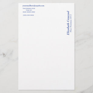 Stationery On The Side Letterhead