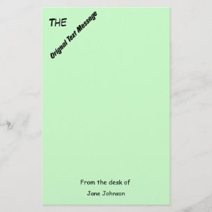 Stationery - Original Text Message