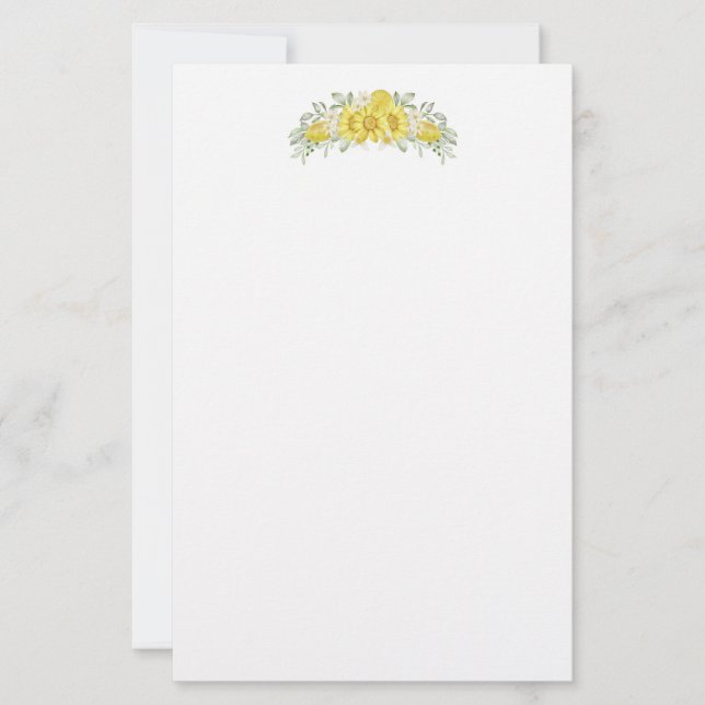 Stationery Paper-Floral (Front)