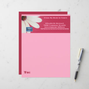 Stationery Paper (Pink Daisy B) RFPMDesigns ©️2024