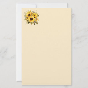 Stationery Paper-Sunflowers