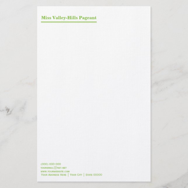 Stationery Paper Topline Stationery (Front)