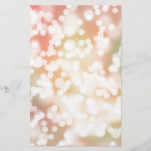 Stationery pretty pale peach bokeh background