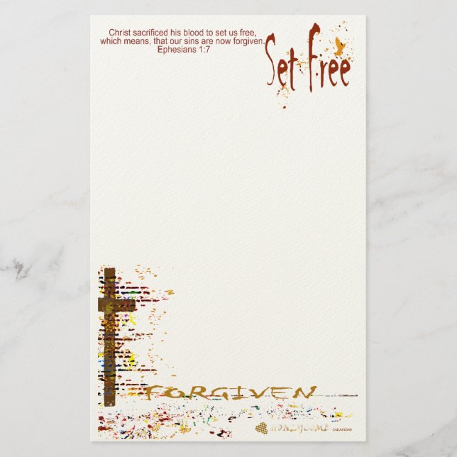STATIONERY Set free & Forgiven (Front)