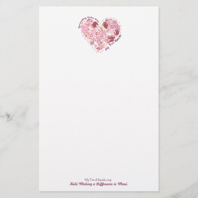 Stationery: Spreading Aloha (5 Paper Types) (Front)