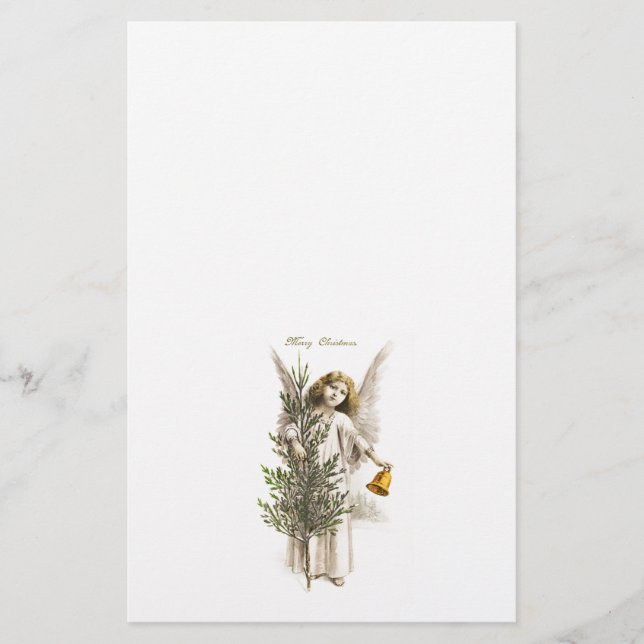 STATIONERY : VINTAGE CHRISTMAS ANGEL (Front)