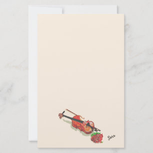 Stationery : Violin & Rose
