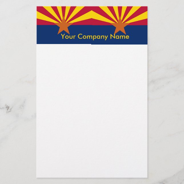 Stationery with Flag of Arizona (Front)