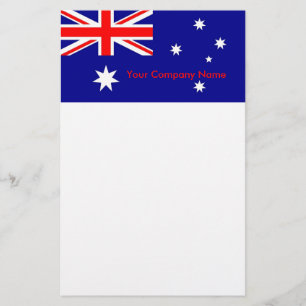 Stationery with Flag of Australia
