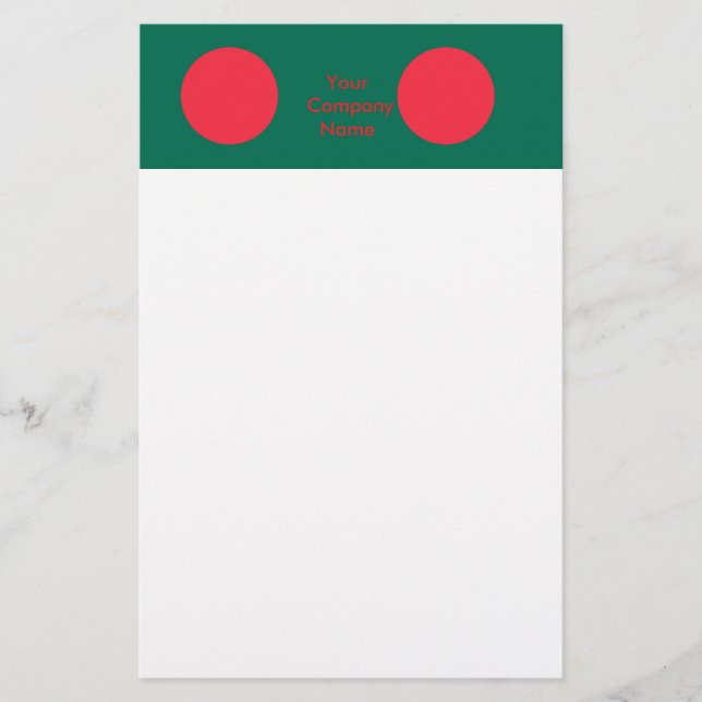 Stationery with Flag of Bangladesh (Front)
