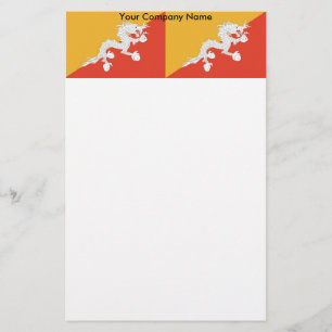 Stationery with Flag of Bhutan