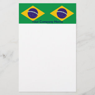Stationery with Flag of Brazil