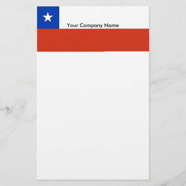 Stationery with Flag of Chile (Front)