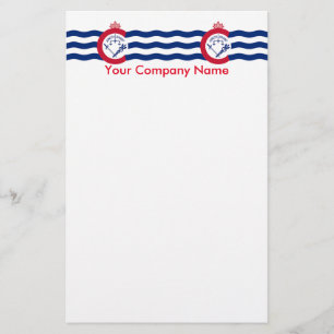 Stationery with Flag of Cinncinnati, Ohio