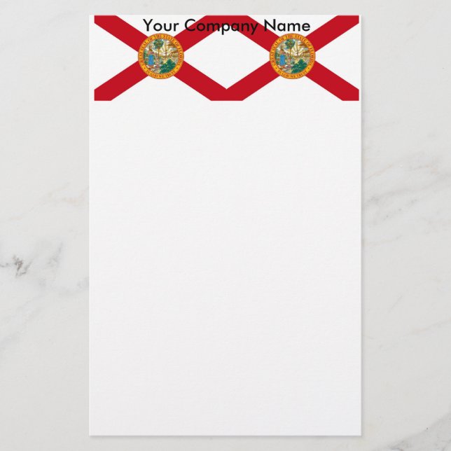 Stationery with Flag of Florida (Front)