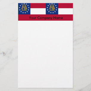 Stationery with Flag of Georgia