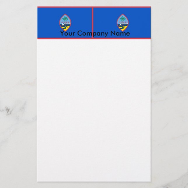 Stationery with Flag of Guam (Front)