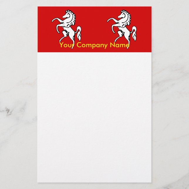 Stationery with Flag of Kent, England (Front)