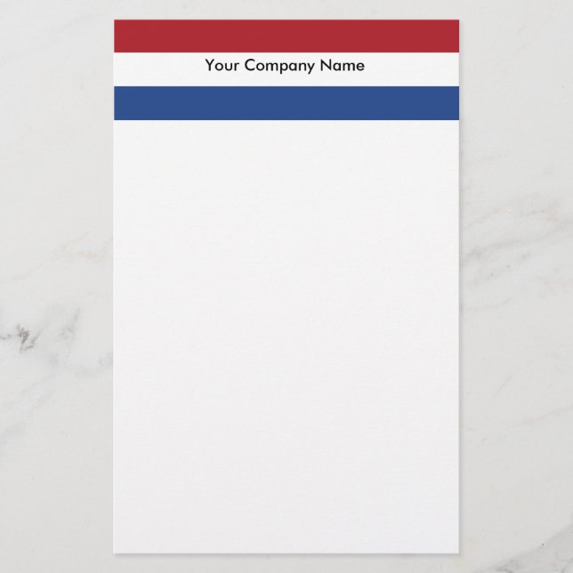 Stationery with Flag of Netherlands (Front)