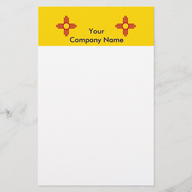 Stationery with Flag of New Mexico (Front)