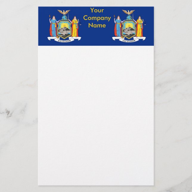 Stationery with Flag of New York (Front)