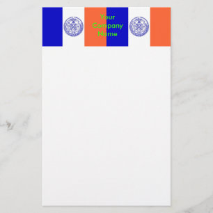 Stationery with Flag of New York