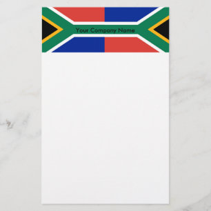 Stationery with Flag of South Africa