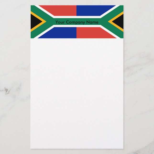 Stationery with Flag of South Africa (Front)