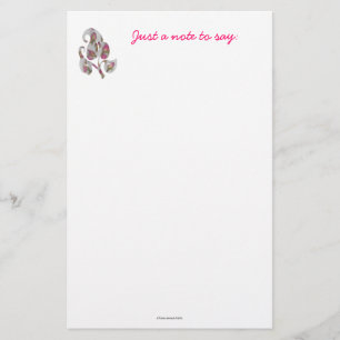 Stationery with rosebuds