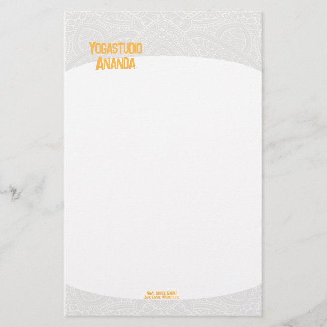 Stationery Yogastudio Stationery (Front)