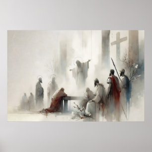 Stations Of The Cross Jesus Is Condemned To Death Poster