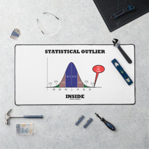Statistical Outlier Inside You Are There Humour Desk Mat