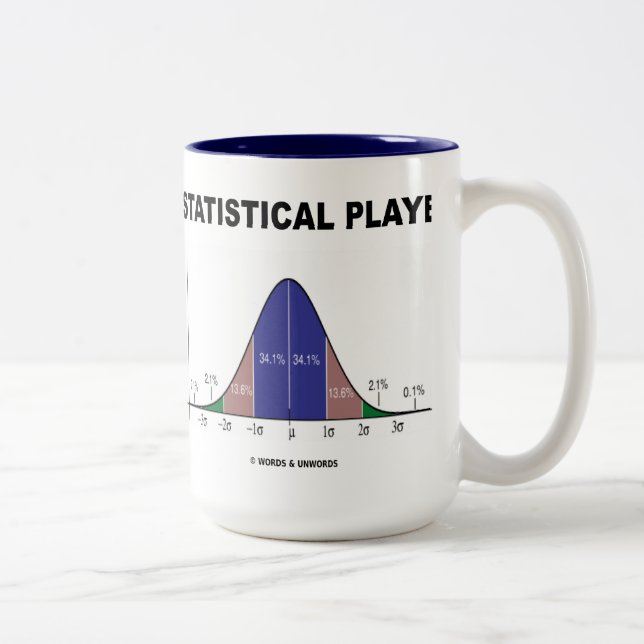 Statistical Player (Bell Curve Attitude) Two-Tone Coffee Mug (Right)