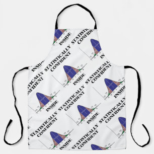 Statistically Confident Inside Bell Curve Humour Apron