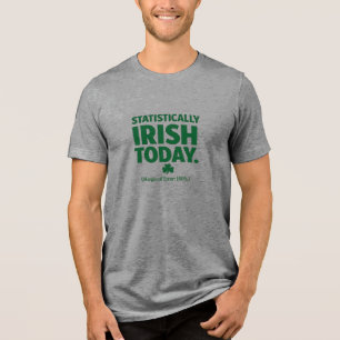 Statistically Irish - St Patrick's Day Tri-Blend Shirt