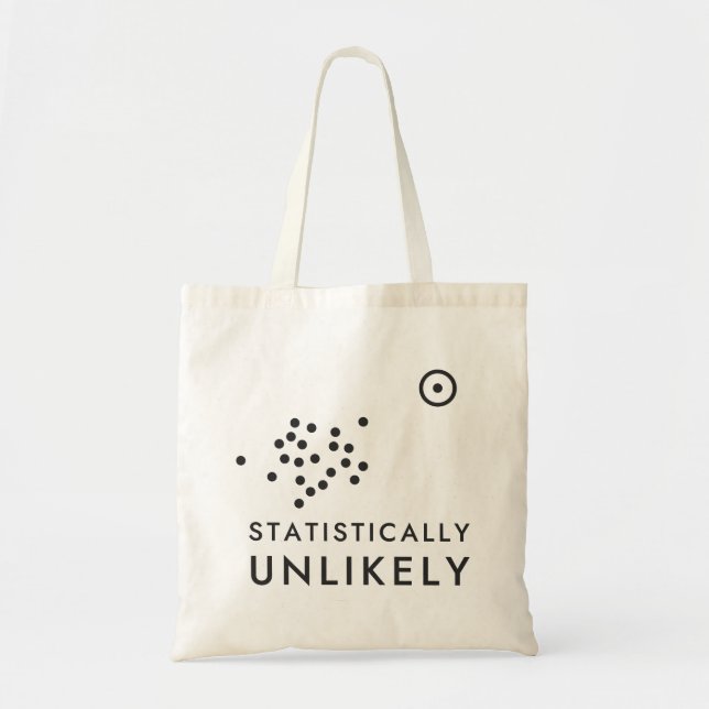 Statistically Unlikely Scatter Plot Data Art Tote Bag (Front)