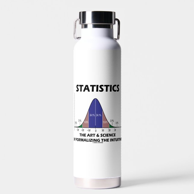 Statistics Art Science Of Formalising Intuitive Water Bottle (Front)